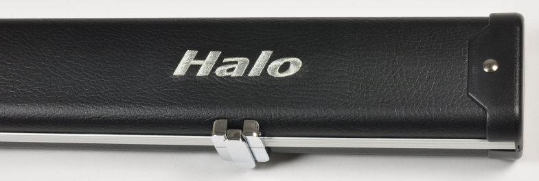 Peradon Halo Two Piece Black Leather Effect Aluminium Case (Close Up, Closed)